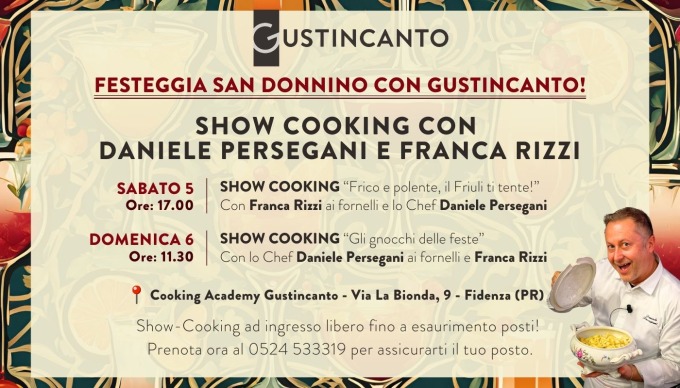 Show Cooking con lo Chef Daniele Persegani e Franca Rizzi